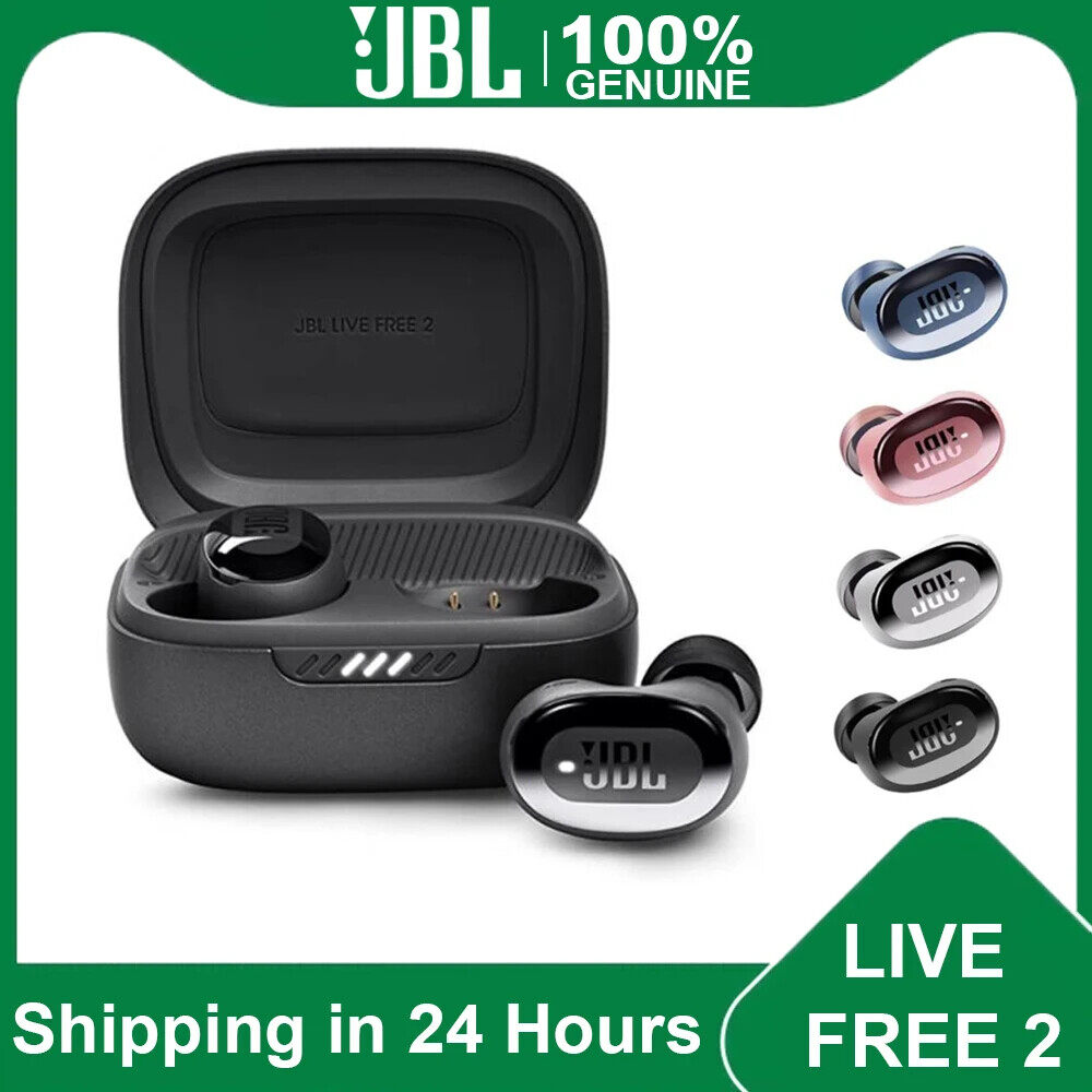 For JBL LIVE FREE 2 ANC Wireless Earbuds Noice Cancelling HiFi Music Bluetooth Sport Waterproof Headphone with Mic Charge Case