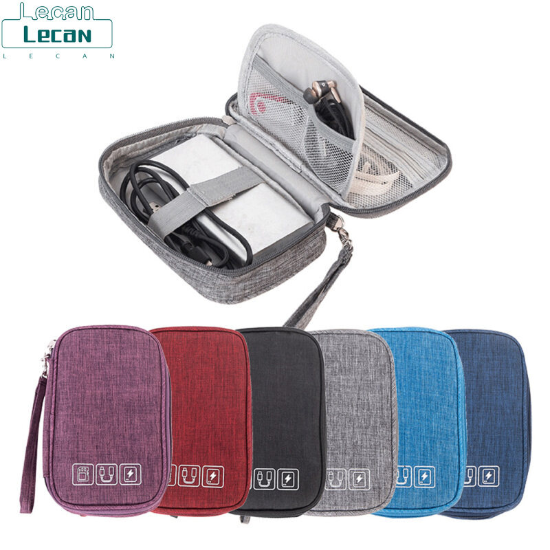 Lecandock【Fast Delivery】Waterproof Travel Storage Bag Electronic Digital Organizer USB Cable Earphone Gadget Travel Pack