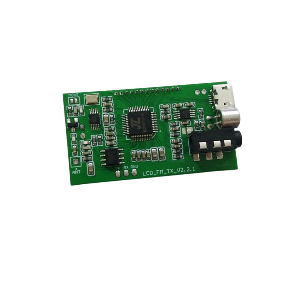DC 3V-5V DSP PLL 87-108MHz Digital Display Adjustable Transmitter Module Replacement Wireless Microphone Board
