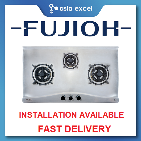 FUJIOH FH-GS5530 SVSS 3 BURNER STAINLESS STEEL GAS HOB WITH SAFETY DEVICE