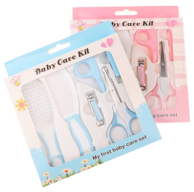 Baby Grooming Set (6-pc Set) Newborn Nail Hair Set Infant Personal Care Set Health Care Set Comb Nail Set